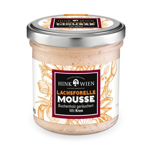 Hink Pastry -  Salmon trout mousse Beech wood smoked with horseradish 130g