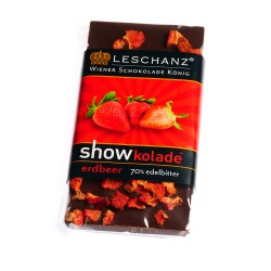 Leschanz dark chocolate strawberry 50gr