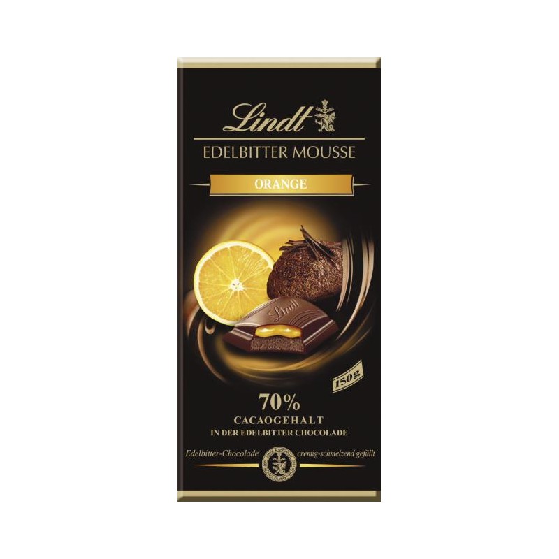 Lindt chocolate extra dark mousse Orange 150gr