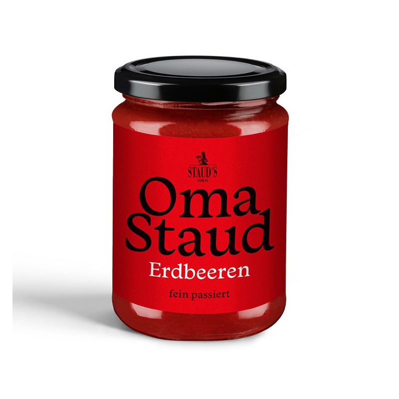 Oma Staud Strawberry Jam finely sieved 450gr