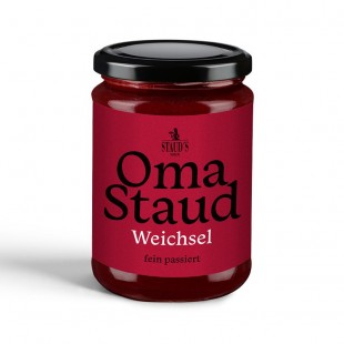 Oma Staud Sourcherry Jam finely sieved 450gr