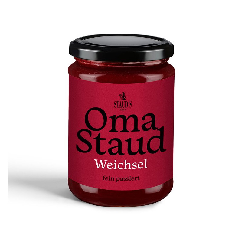 Oma Staud Sourcherry Jam finely sieved 450gr