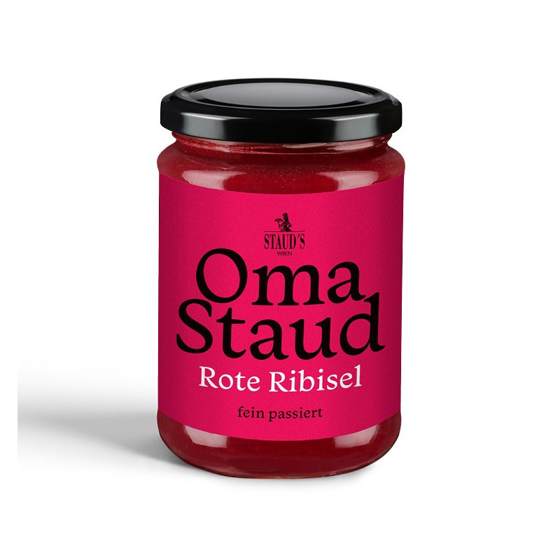 Oma Staud Red Currant Jam finely sieved 450gr