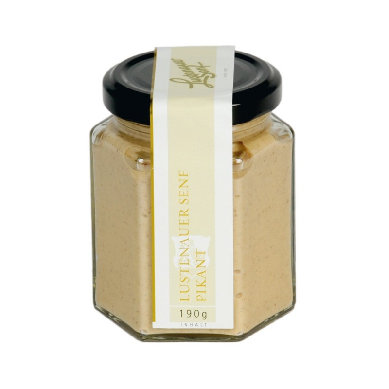 Lustenauer mustard spicy 190g