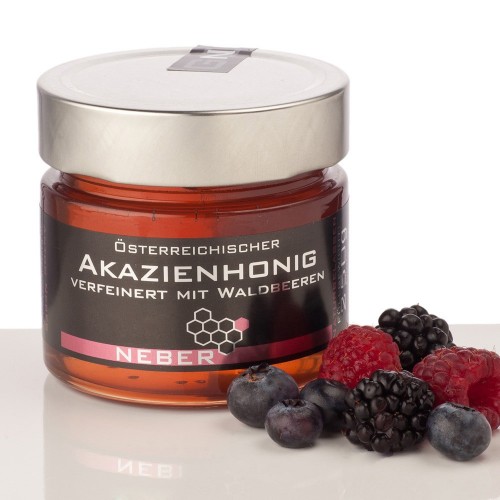 Imkerei Neber -  Akazienhonig mit Waldbeeren 250g