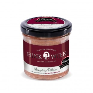 Hink Pasteten -  Mangalitza Rillettes mit feurigen Kirschpfefferoni 130g - Thum Edition