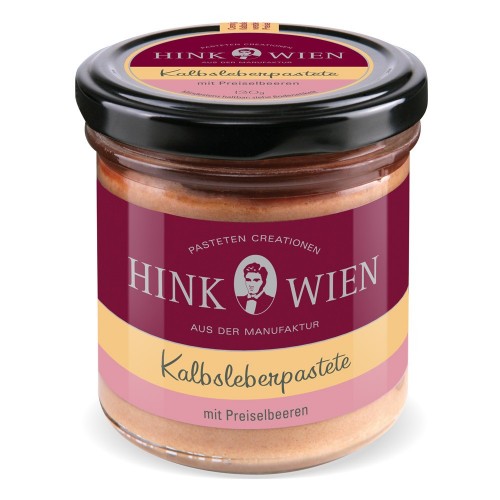 Hink Pasteten -  Kalbsleberpastete mit Preiselbeeren 130g